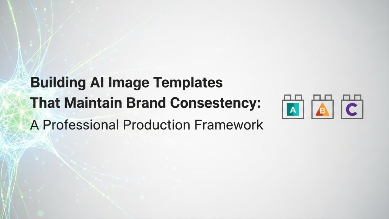 Building AI Image Templates That Maintain Brand Consistency: A Professional Production Framework